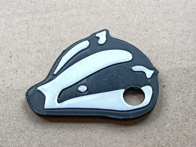 Badger keychain