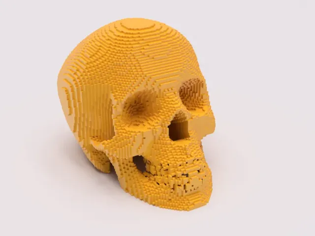 Pixelated Skull