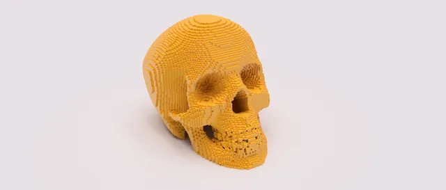 Pixelated Skull