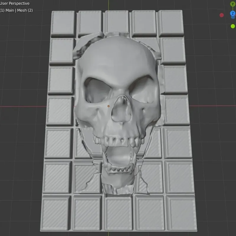 3D skull mold (B)  Chocolat-Chocolat Inc.