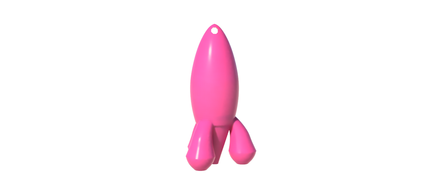 Rocket for Keychain