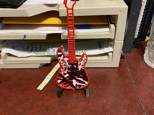 Eddie Van Halen Guitar phone stand
