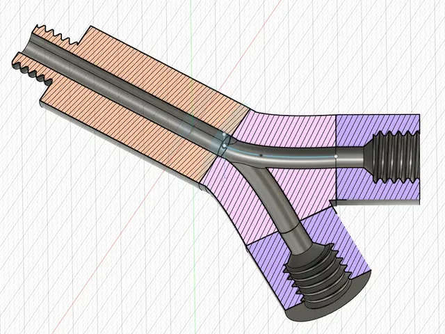 Y-Junction for PTFE Tube to M6 Hotend