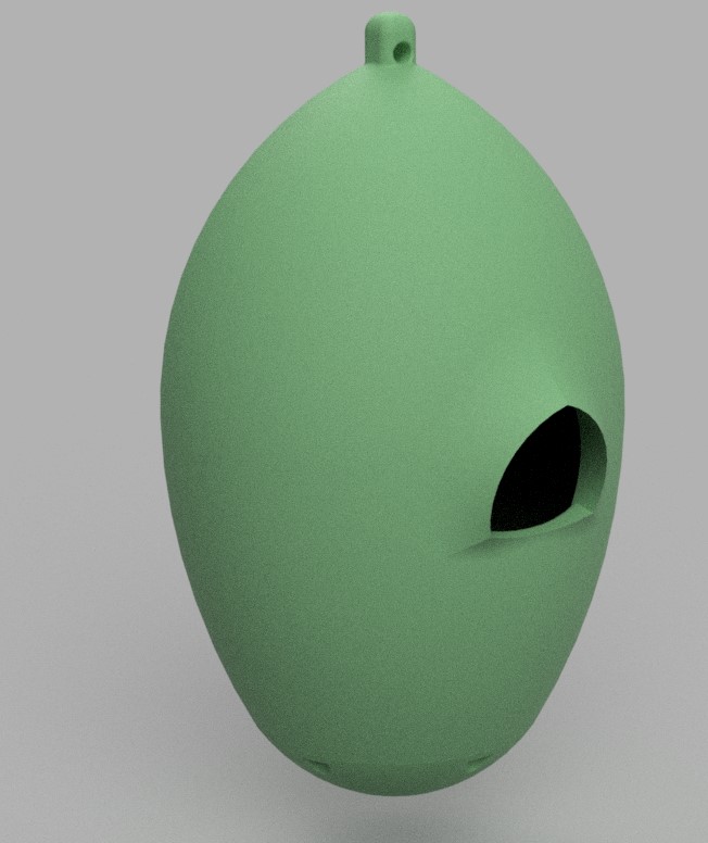 Miniatura 4 do modelo 3D Round bird house