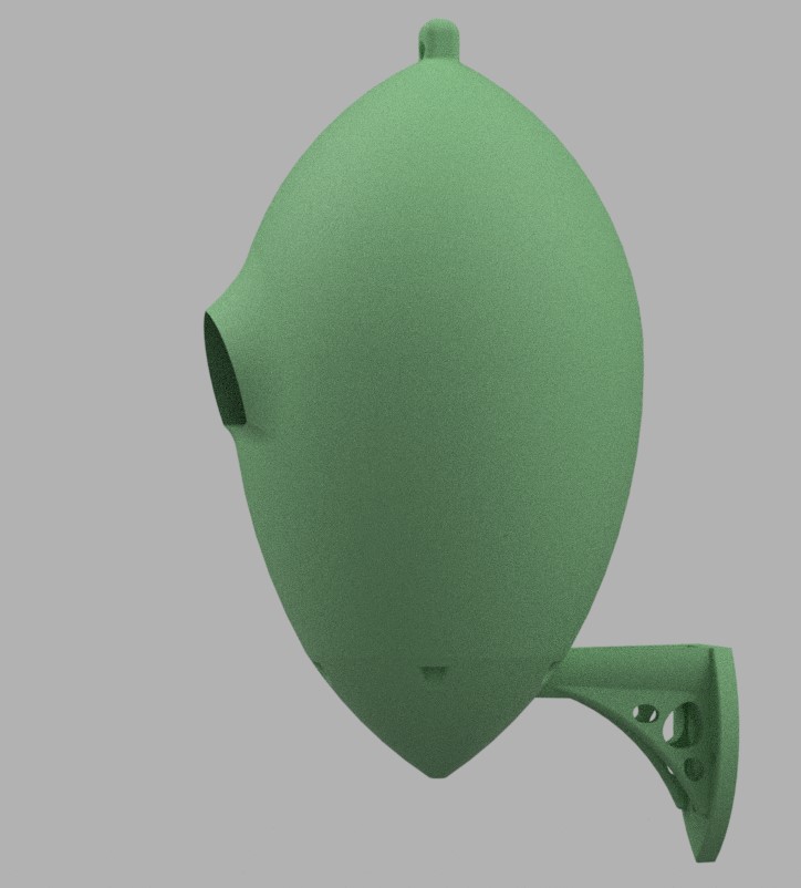 Miniatura 5 do modelo 3D Round bird house
