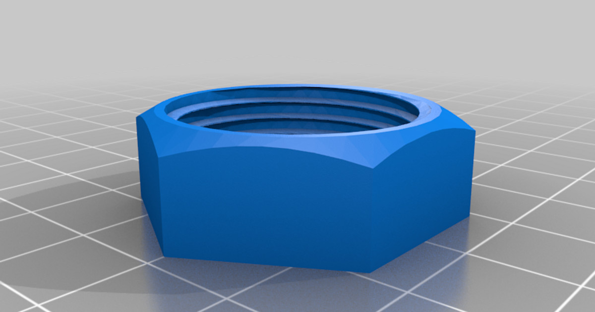 Garden Hose Nut by rmccown Download free STL model