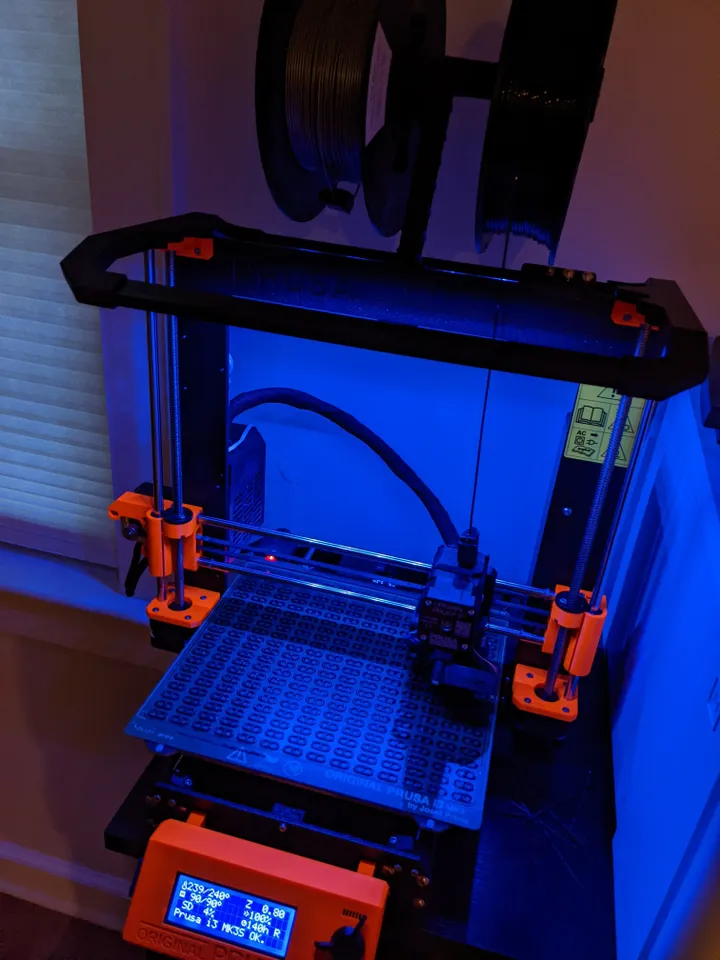 LED Light Bar Prusa i3 MK2/MK3 by In3DSpace, Download free STL model