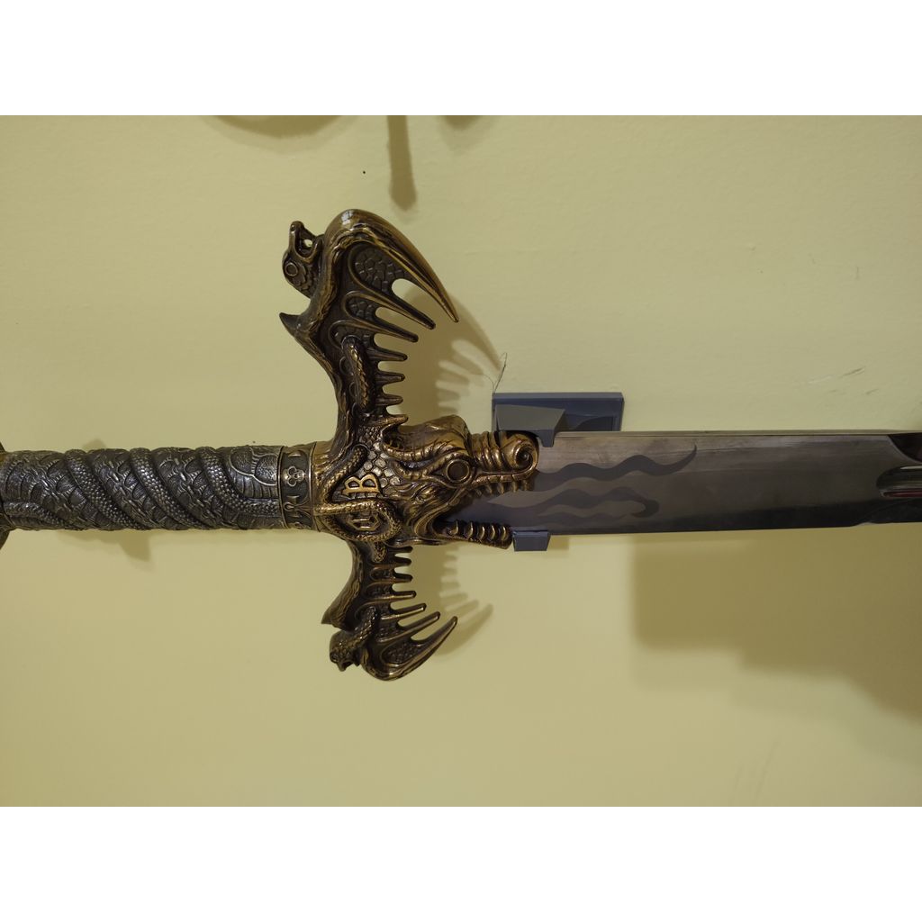 Minimalist wall mount for Conan The Barbarian sword