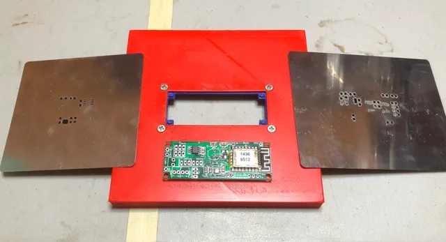 Eggtimer Quantum rocket altimeter paste solder fixture and assembly table