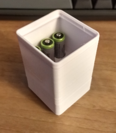 Gridfinity compatible 1x1x1_5 battery holders
