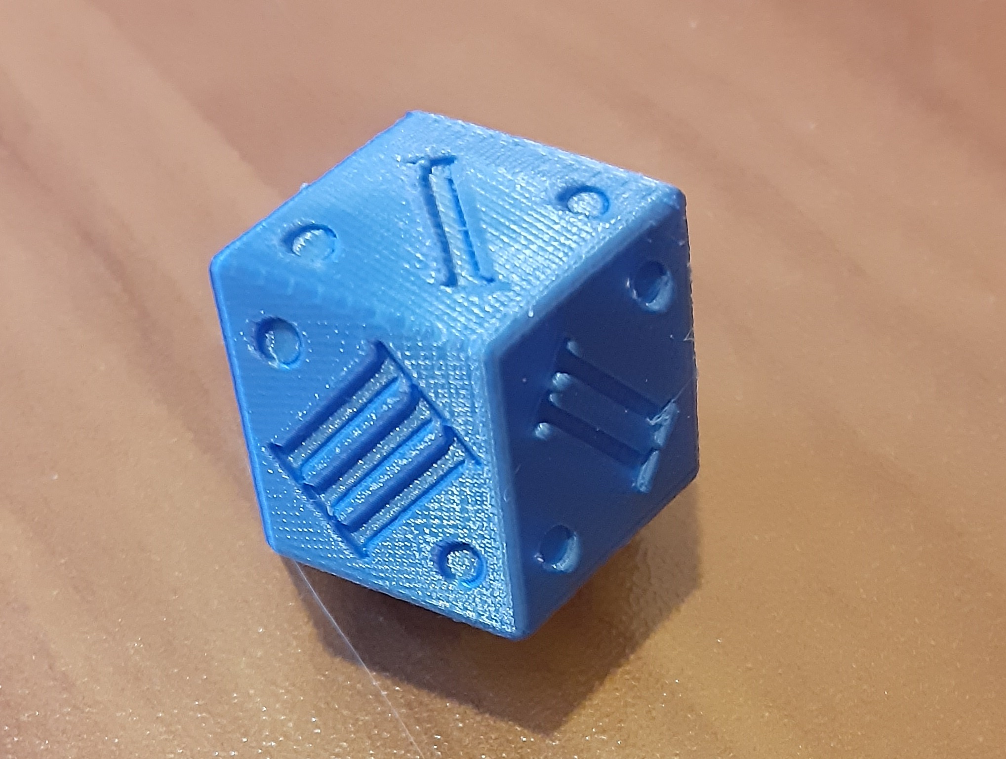 Rhombic Dodecahedron D12 Die with Roman Numerals