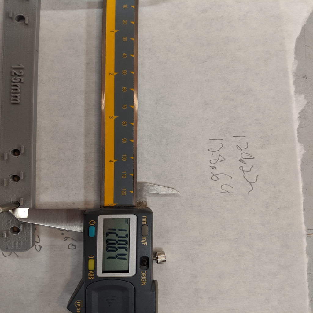 3D filament shrinkage calibration test