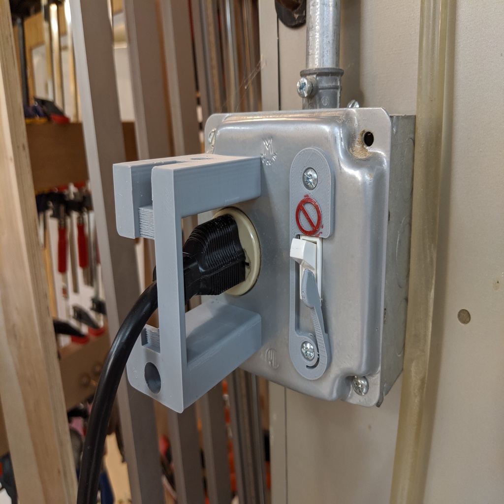 Power Cord Lock by sprior Download free STL model