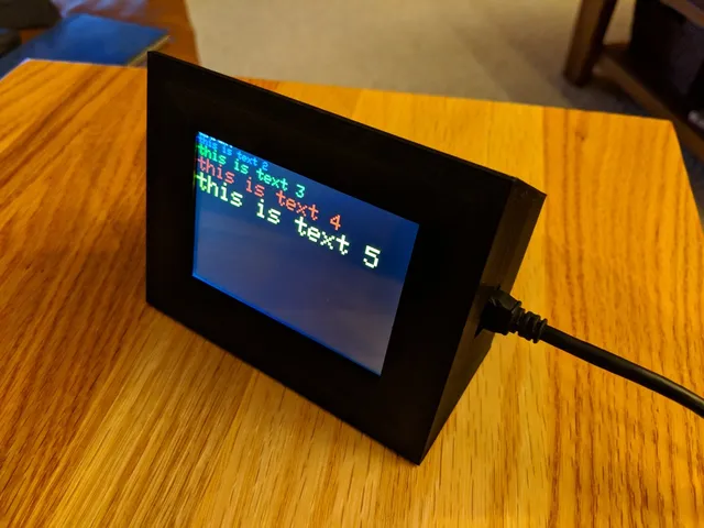 Adafruit Huzzah ESP8266 with 3.5" TFT Featherwing table top case