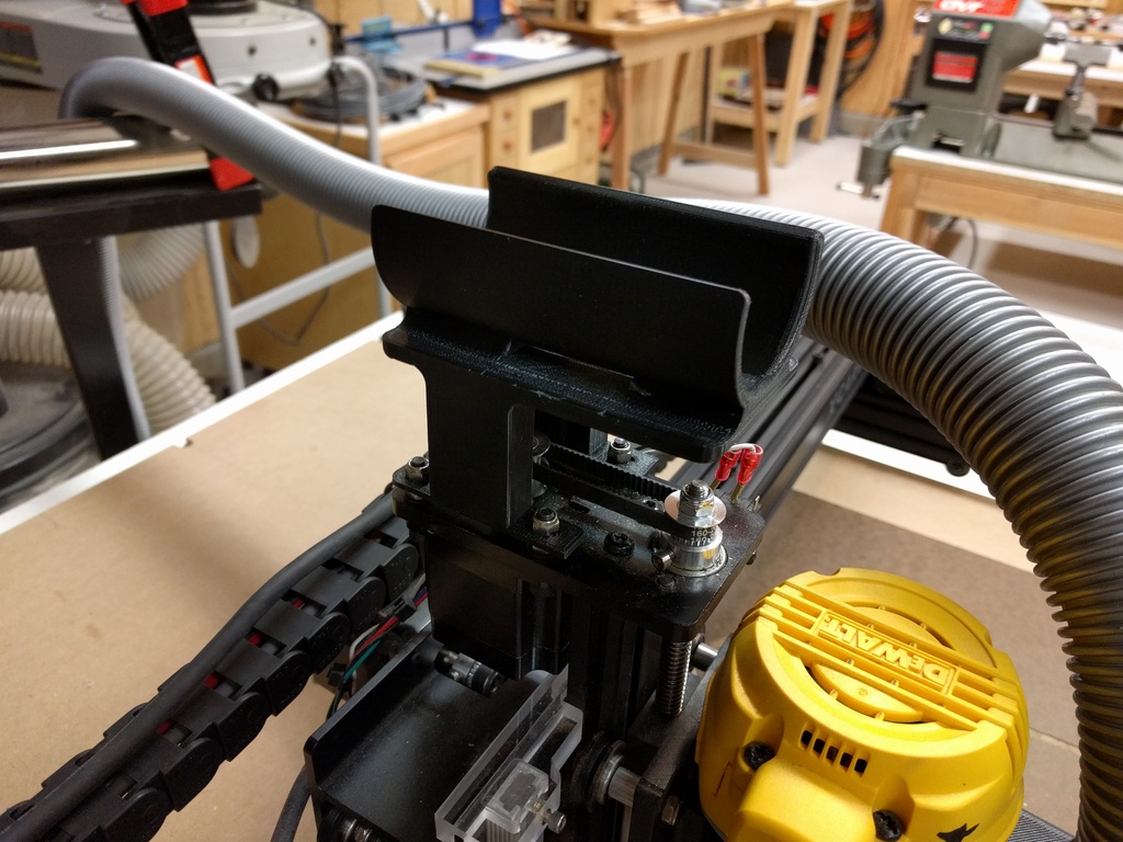 XCarve hose bracket for 46mm (Festool) vacuum hose by sprior