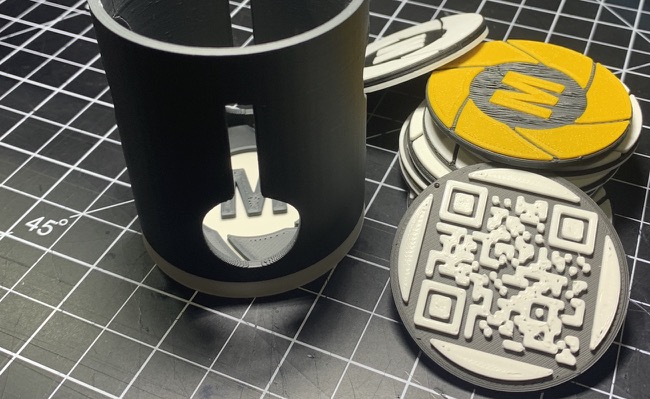Miniatura 4 do modelo 3D MakerDeck Logo, Coin, Coaster, Spinner