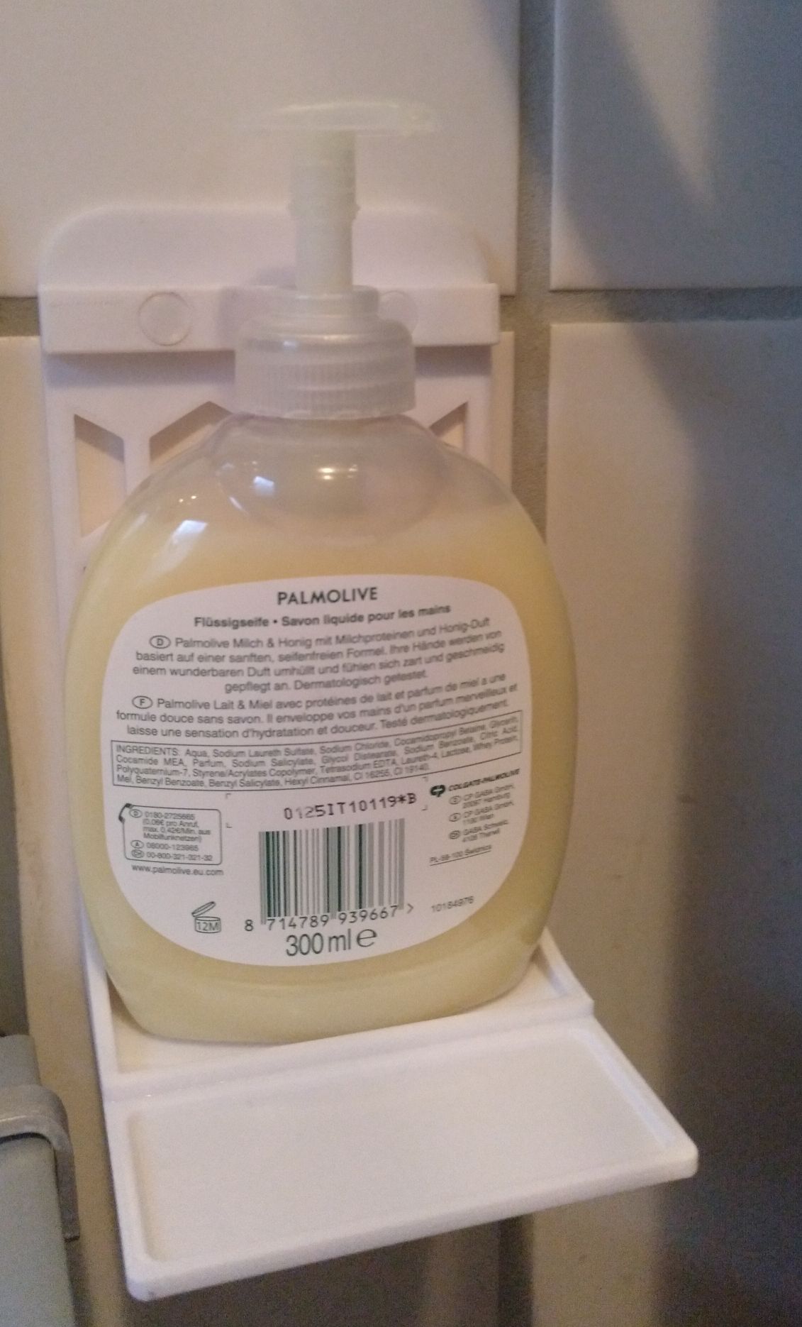 Holder for soap dispenser