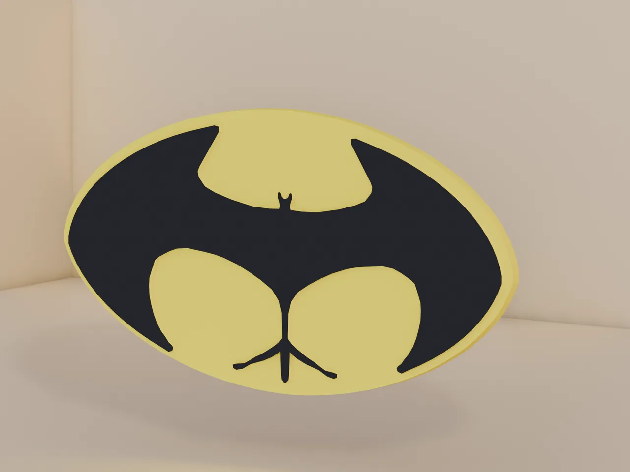 Batman Logo 1960-1964 Stamp by Maks | Download free STL model |  Printables.com, image size:1280x960