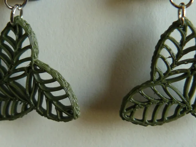 Leafy trio - earrings