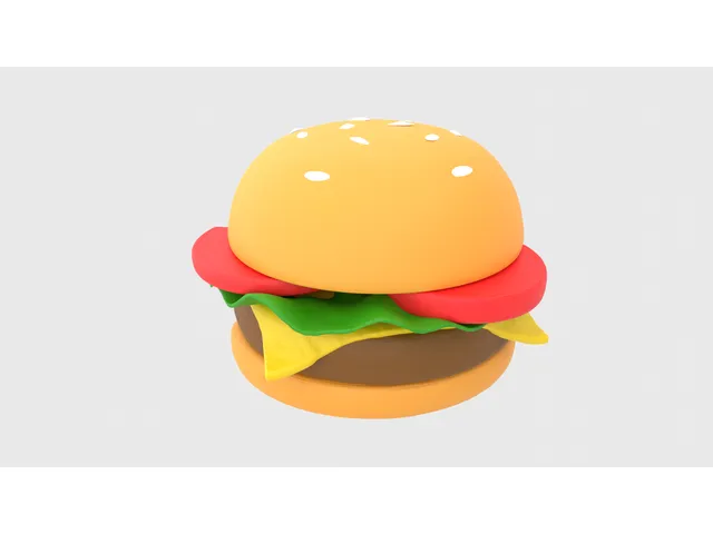 Realistic Hamburger Prop