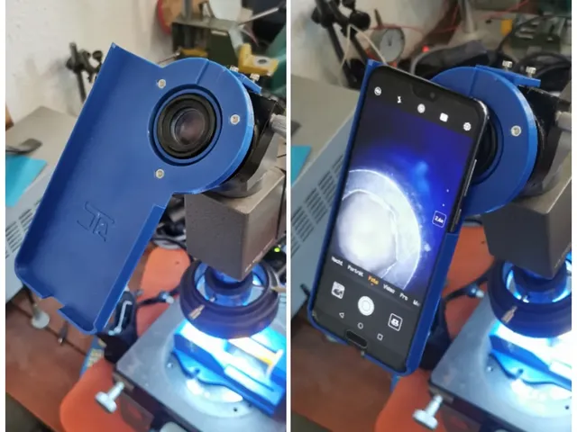 Huawei P20 pro Phone-Camera Mount for analog microscopes