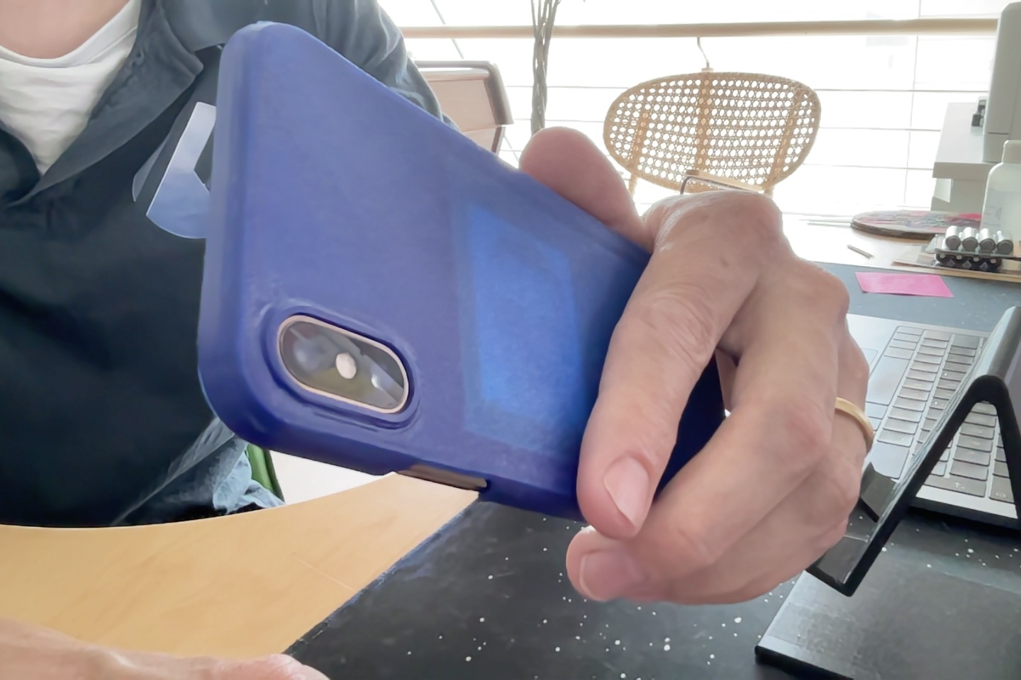 iPhone XS case with credit card