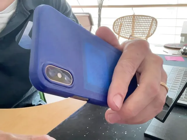 iPhone XS case with credit card
