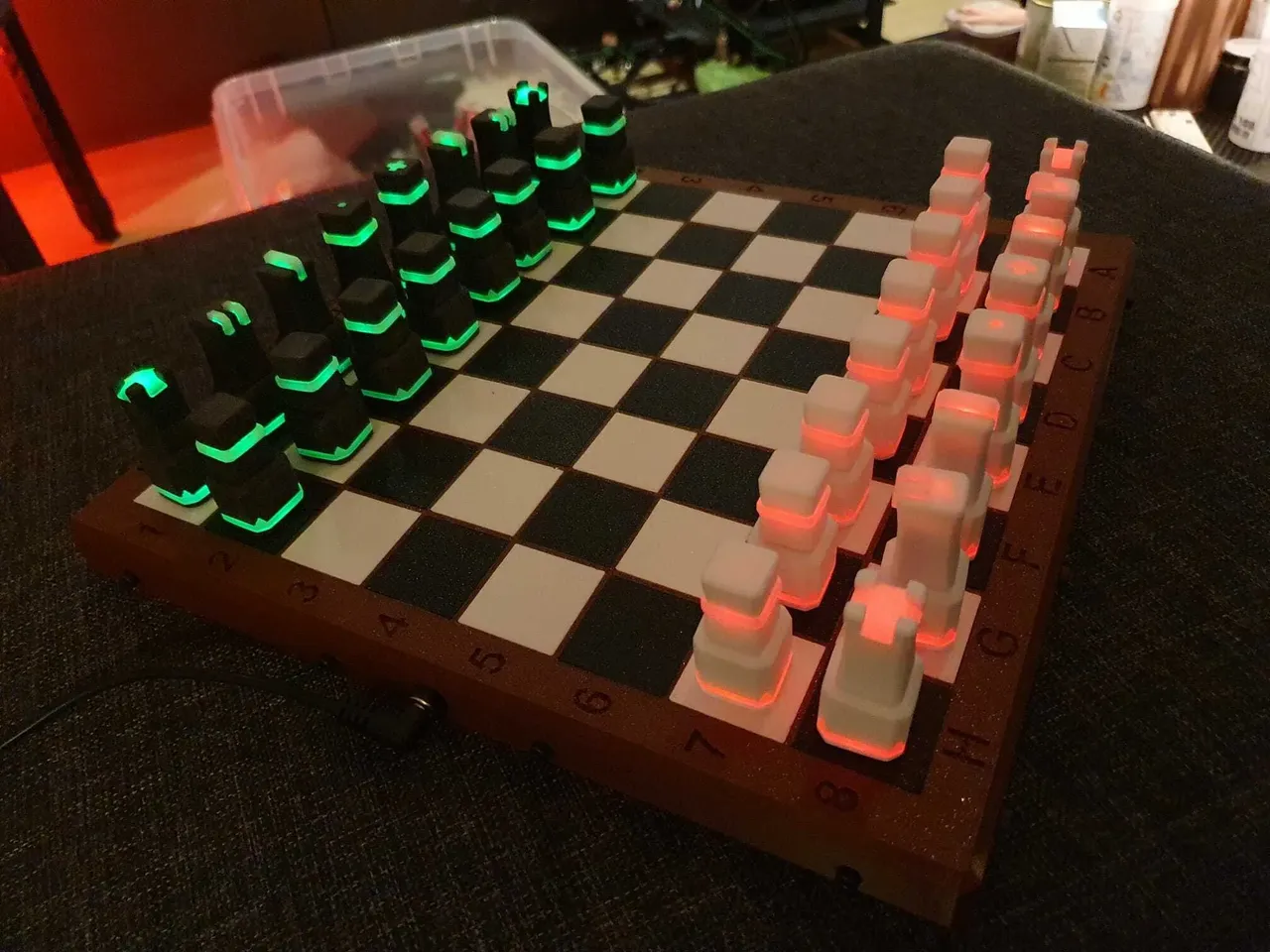 printable chessboard with pieces
