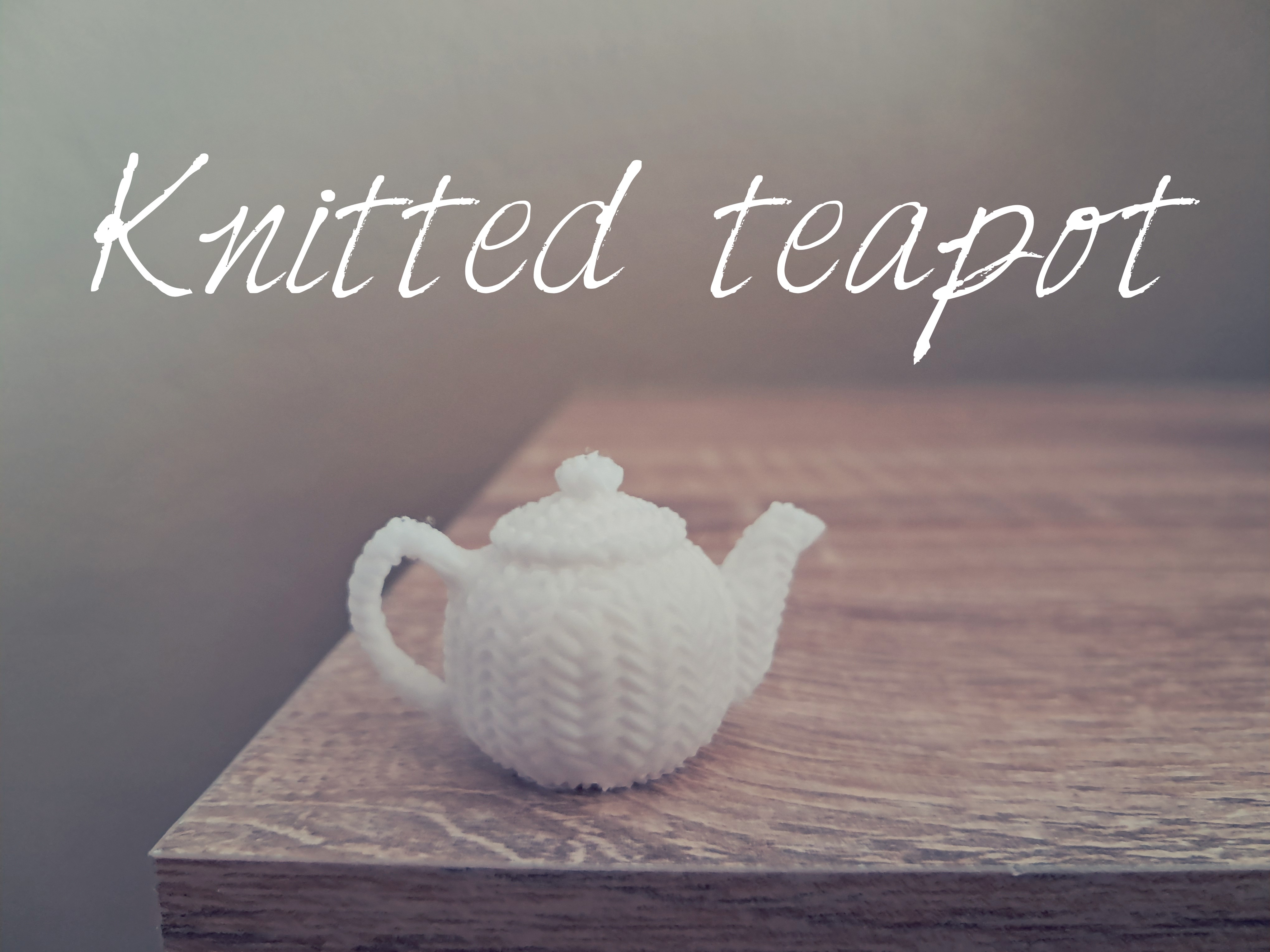 Knitted teapot
