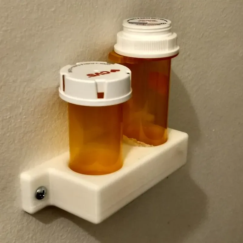 Pill Bottle Rack (Walgreens 32mm) by MrFlippant, Download free STL model