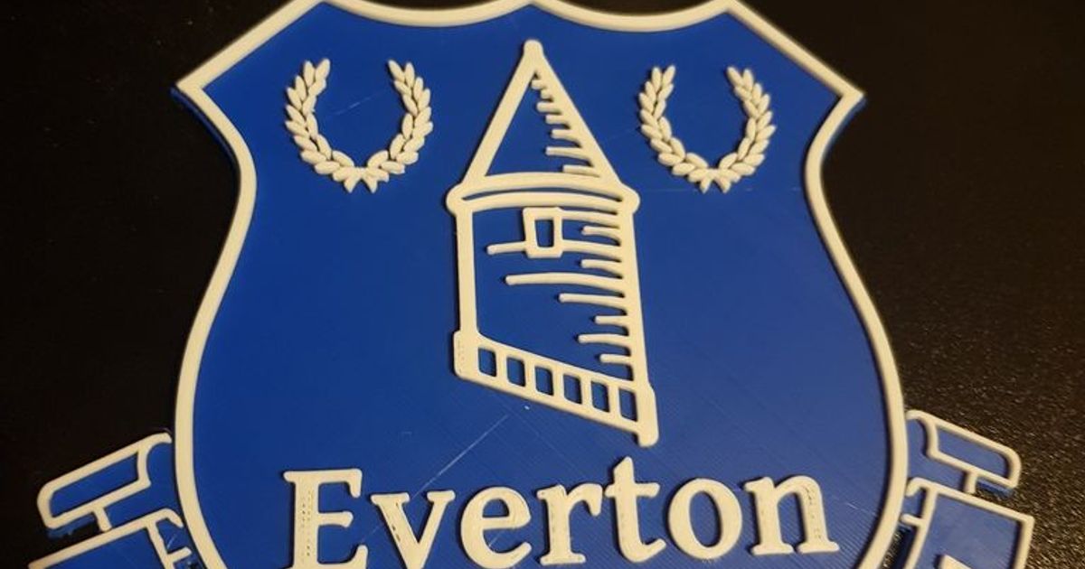 Everton Football Badge By Monkeyboyprints Download Free Stl Model