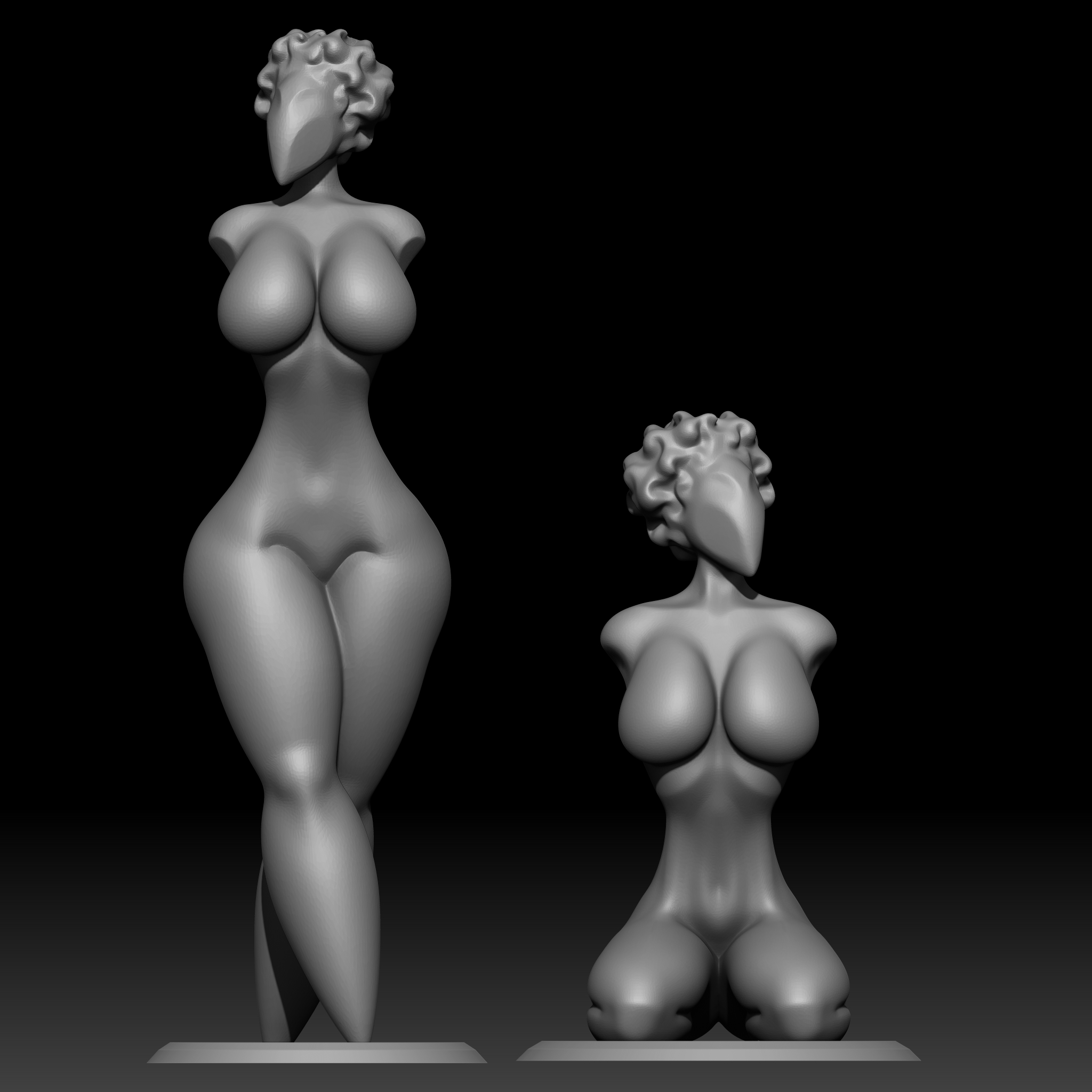 Curvy Women abstracts (NSFW)