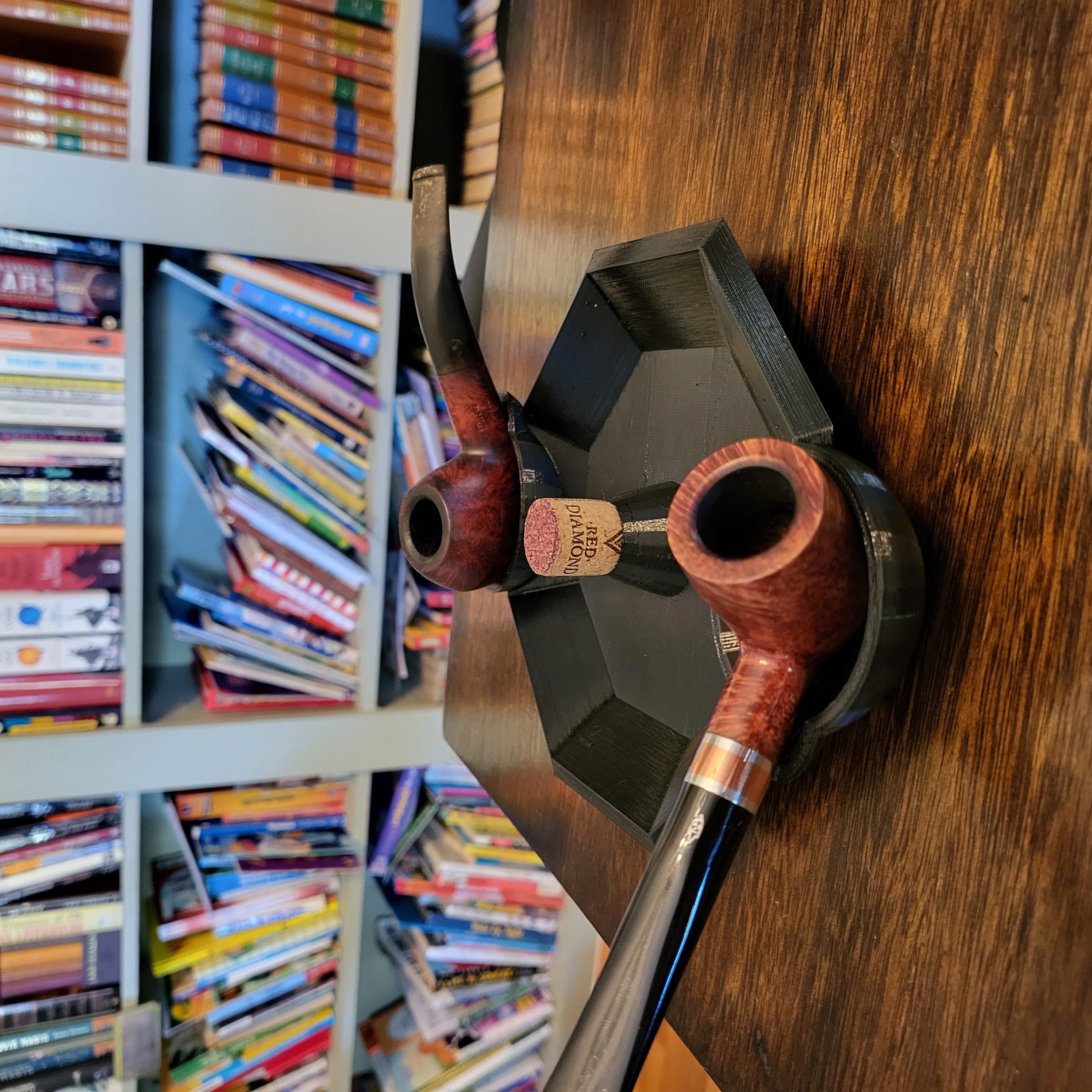 Pipe Holder Ashtray With Cork Middle
