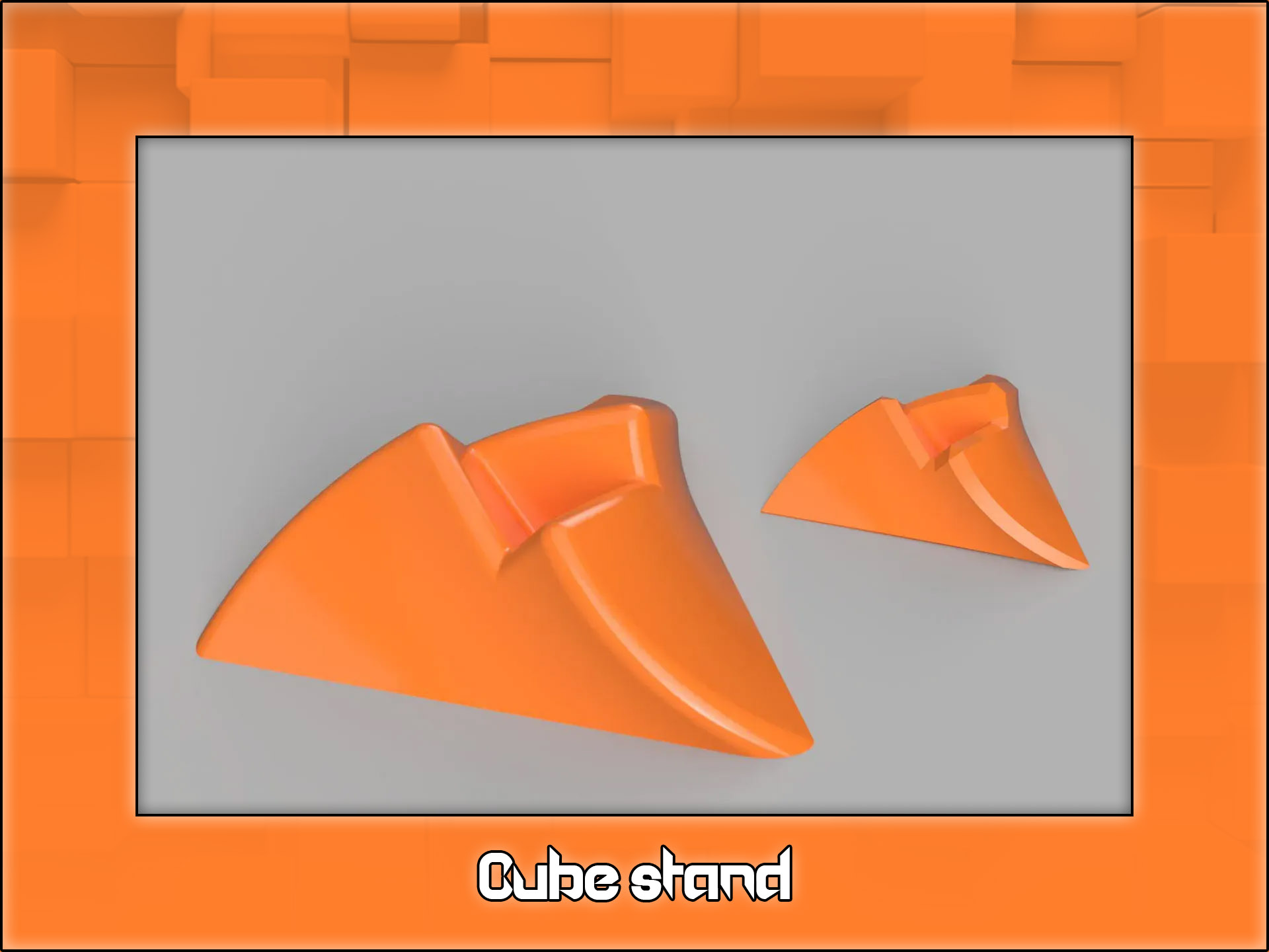 Miniatura 5 do modelo 3D Cube stand