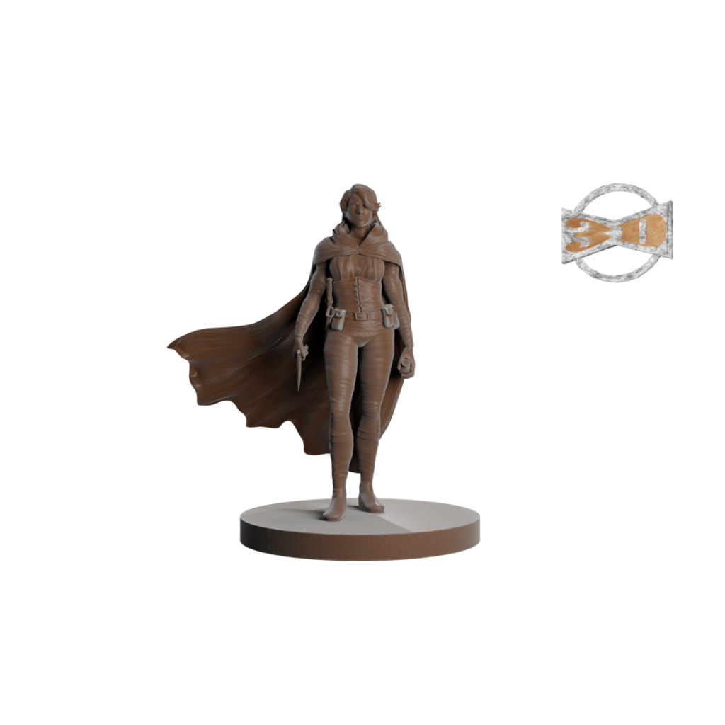 Female Rogue With Knives