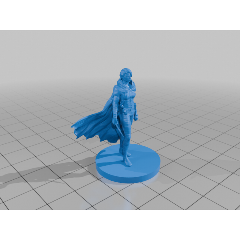 Female Rogue With Knives by EdwinD | Download free STL model ...