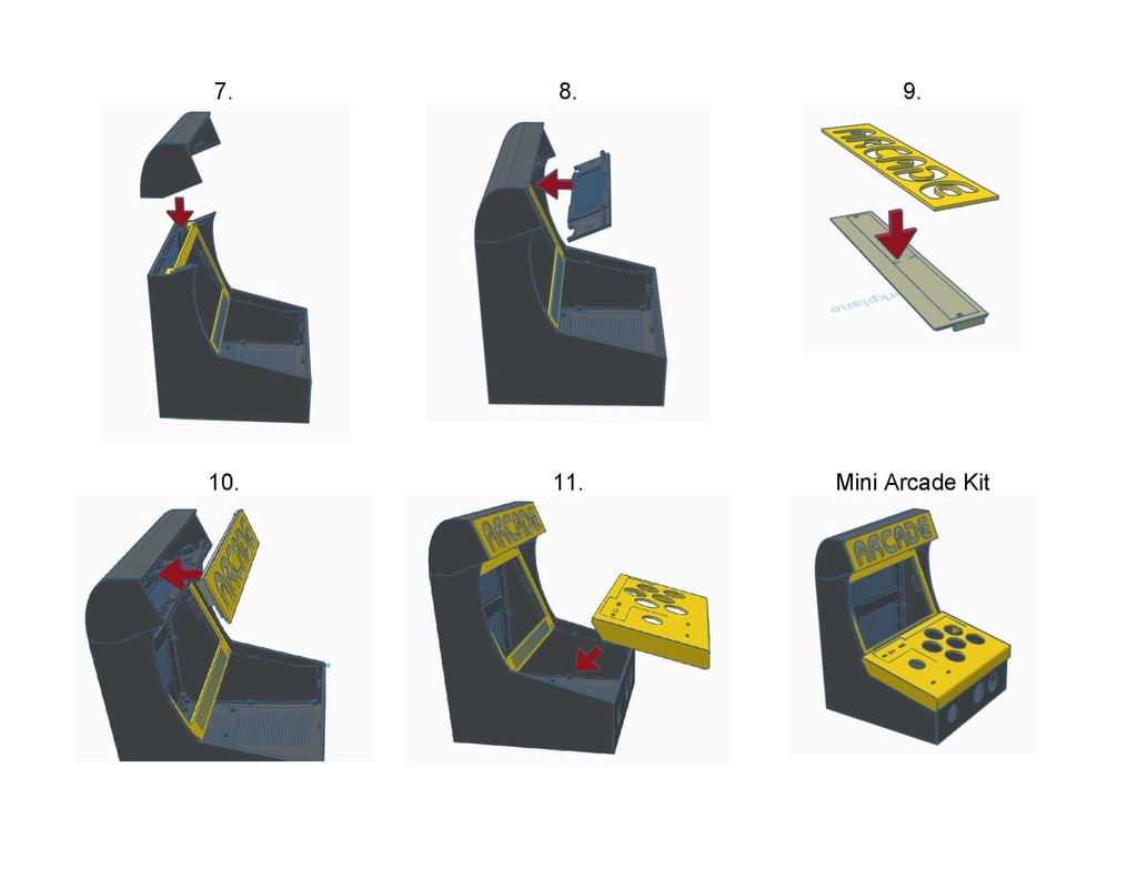 Miniatura 3 do modelo 3D RASPBERRY Pi ARCADE Machine