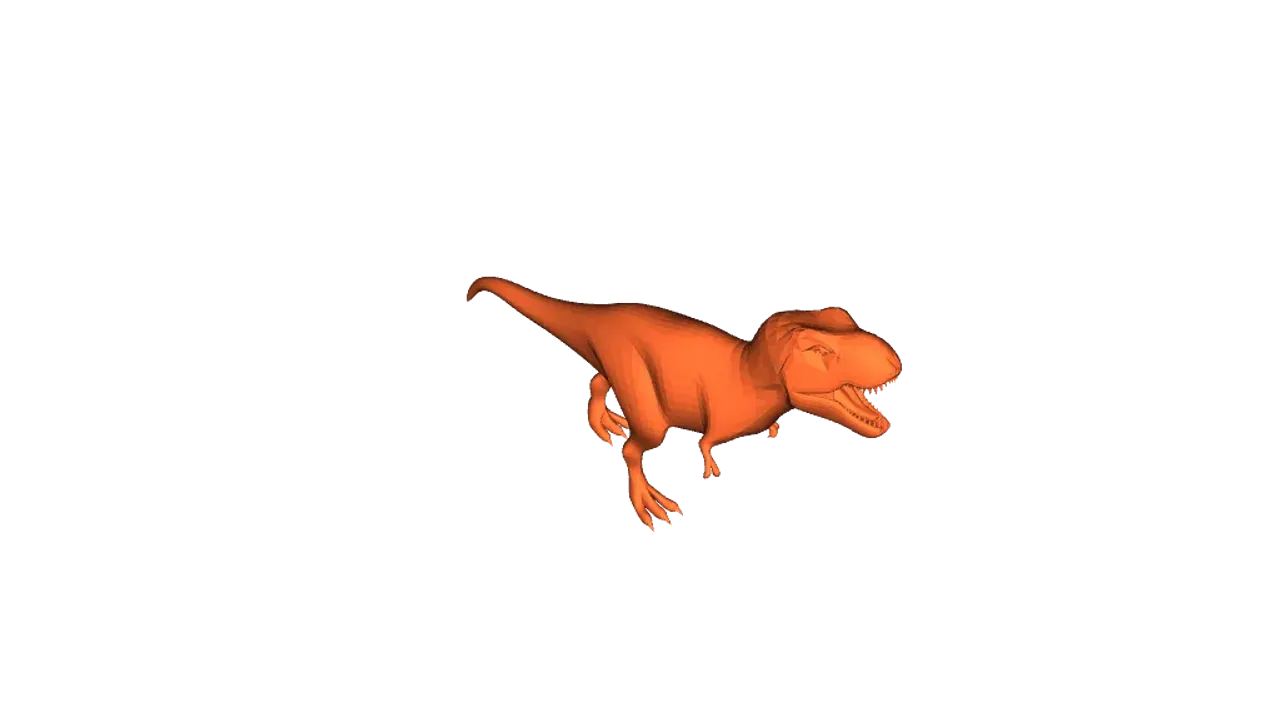 STL file Tyrannosaurus Rex Run (Dinosaur)