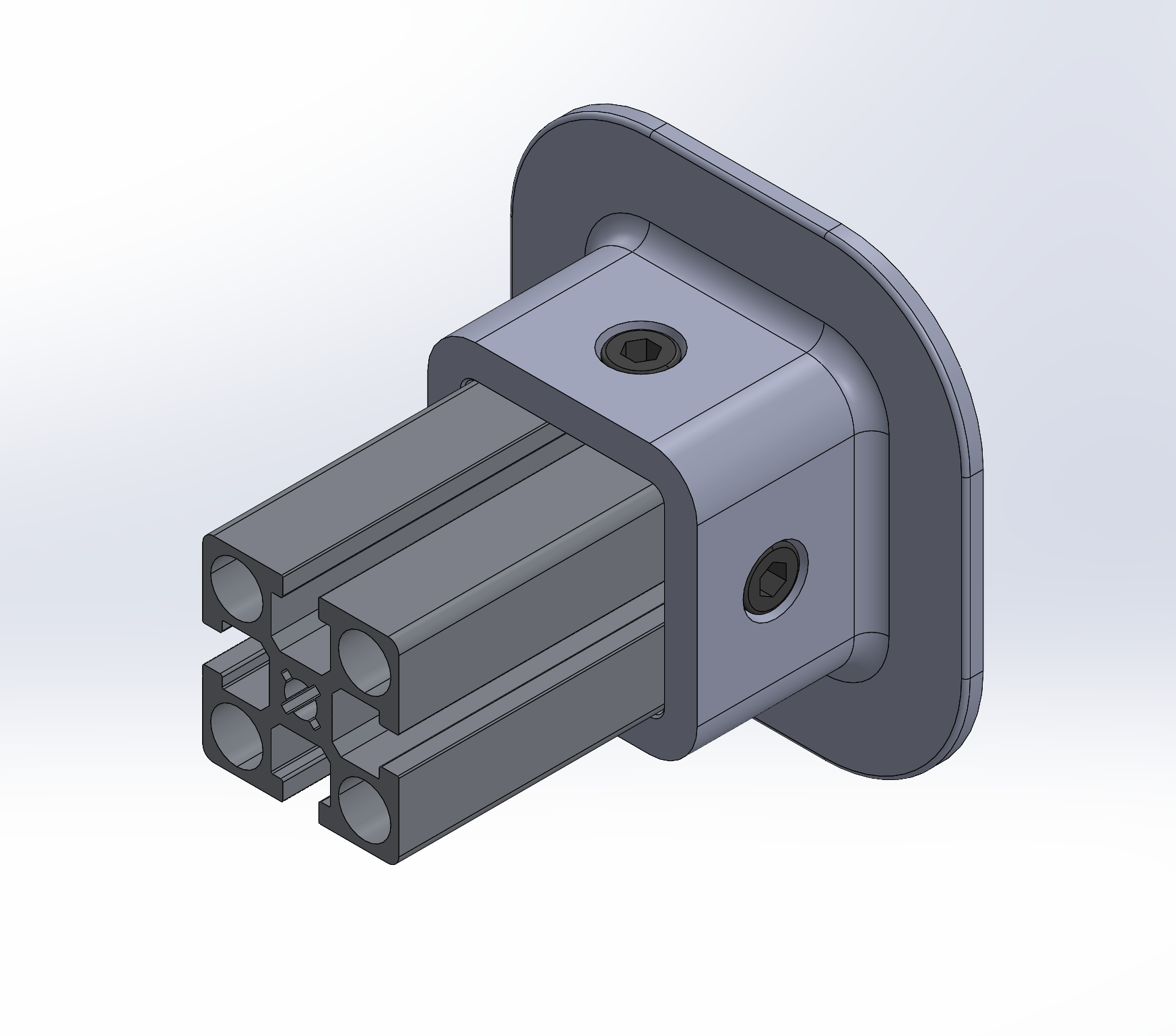 45x45 aluminium profile table leg bracket