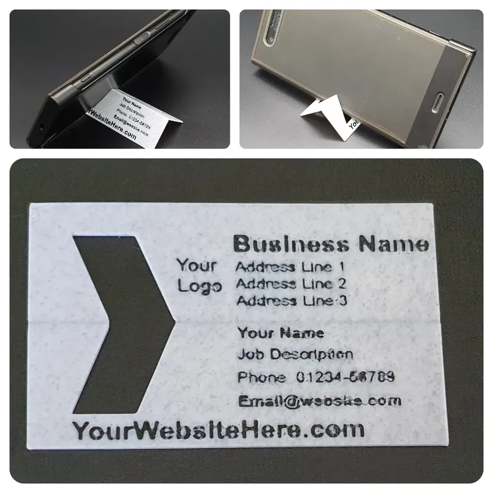 Business Card Phone Stand (personalizable) by DasMia Download