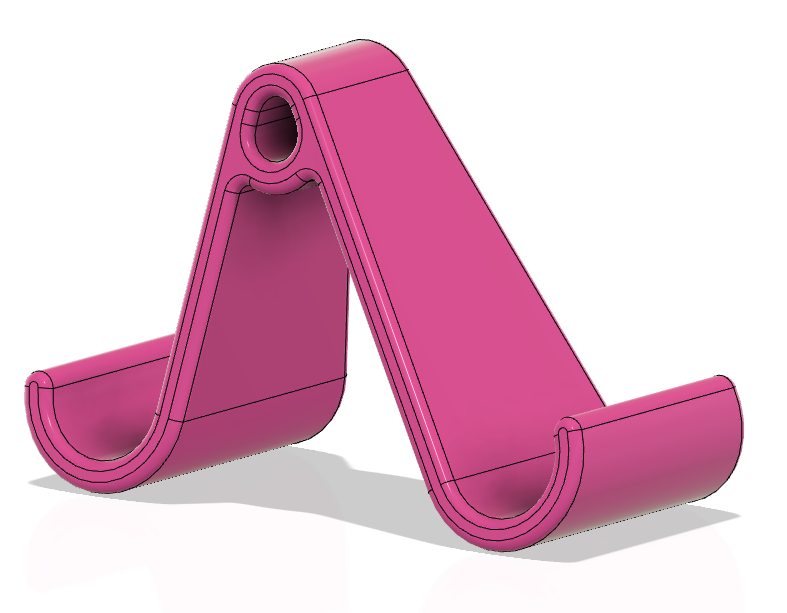 Wave phone stand