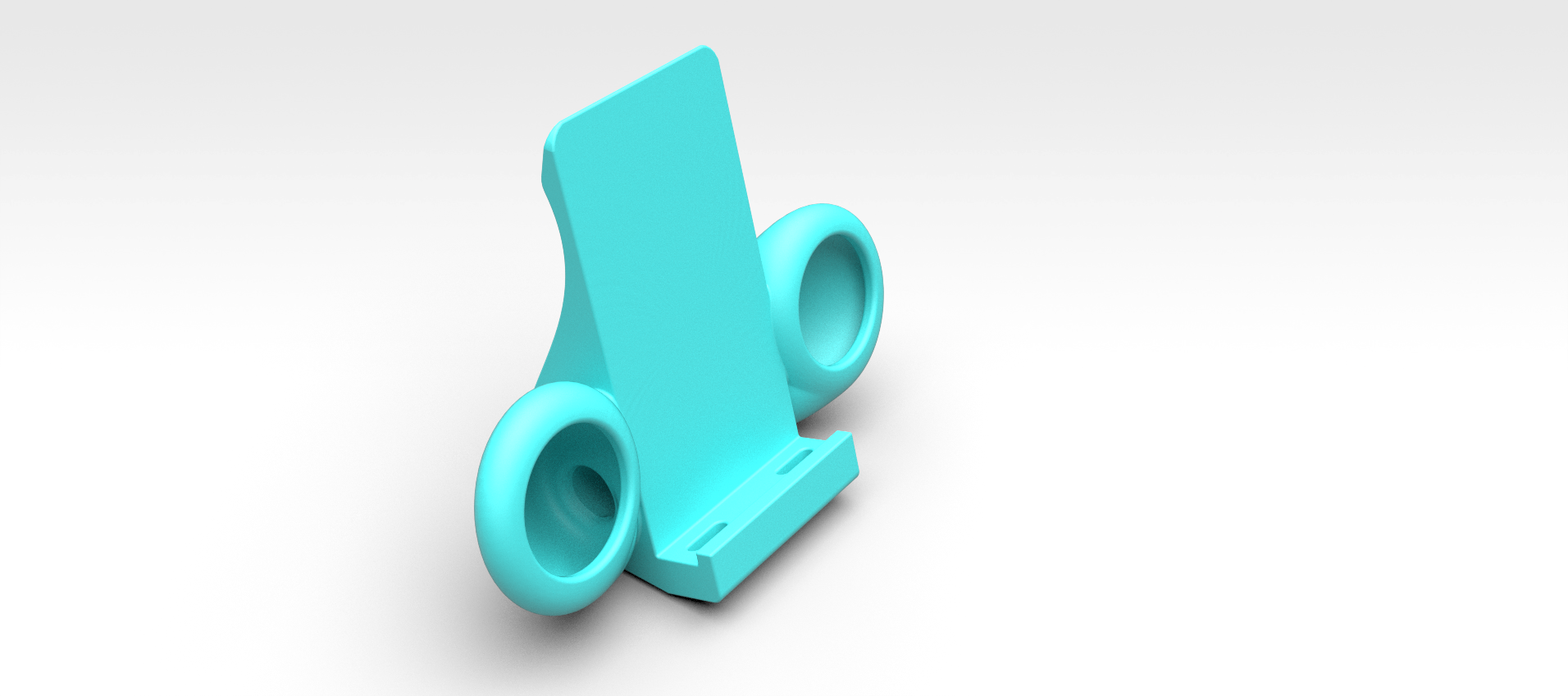 Phone stand with speaker