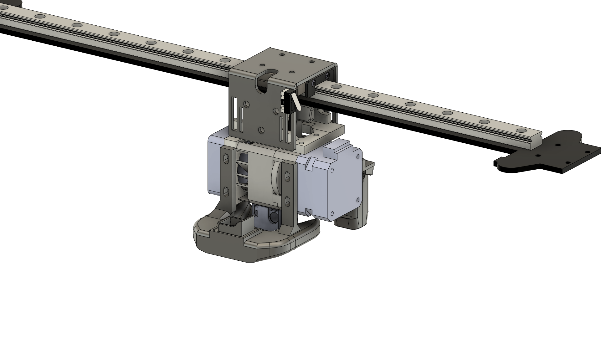 Twotrees Sapphire Plus SP-5 v1.1 modular BIQU H2 extruder mount and ducts - zero nozzle offset