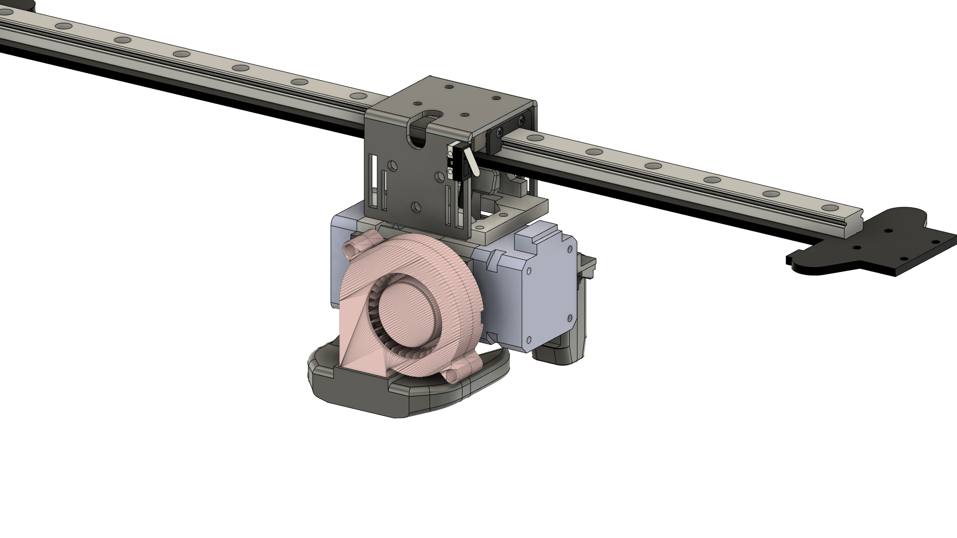 Twotrees Sapphire Plus SP-5 v1.1 modular BIQU H2 extruder mount and ducts - zero nozzle offset ...