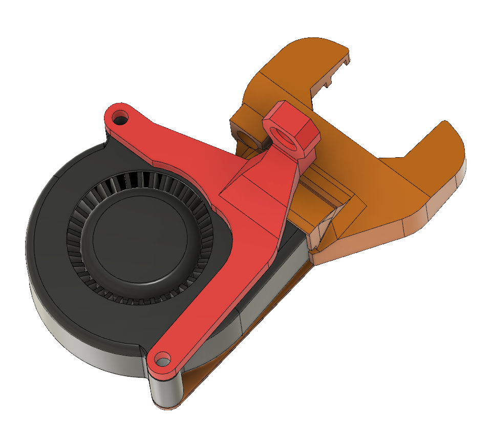 Horizontal fan shroud RHD rev C. for Prusa MK3S/MK2.5S BMG upgrade FDM printable by MarcoZ76 ...