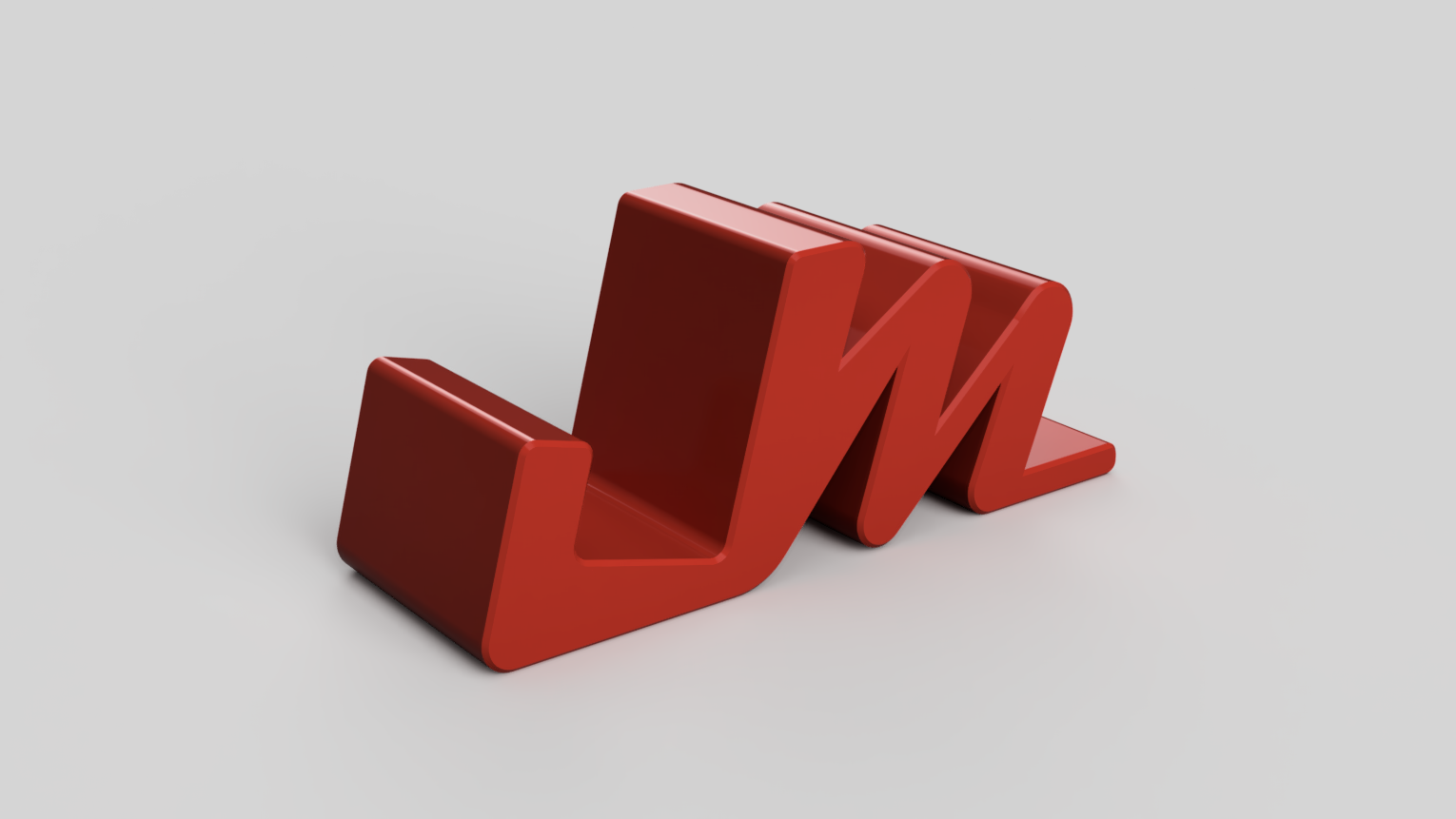 Miniatura 2 do modelo 3D M phone stand keychain