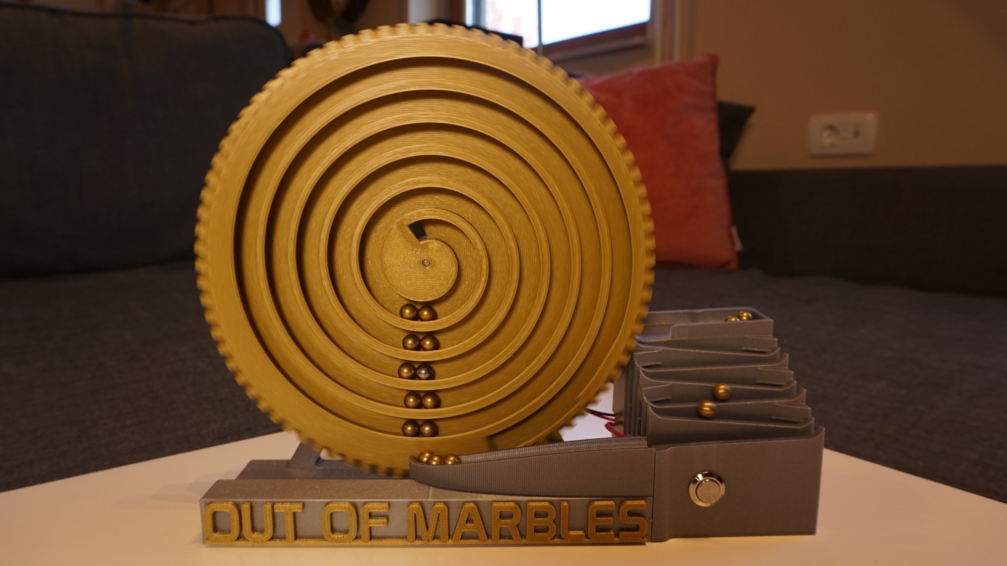 Spiral - Mono Marble Machine - Motorized