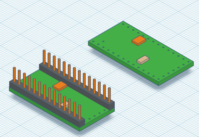 Teensyduino 4.0 Dimensionally Accurate Model with Largest Components - With/Without Pins — miniatura 2