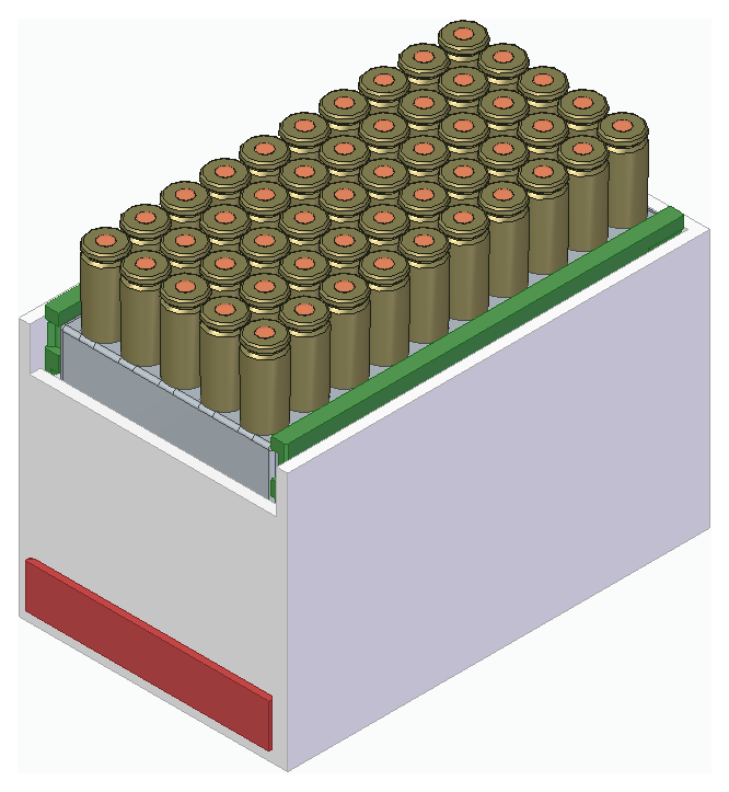 Overengineered 5.45x39 ammo box (flat layout)