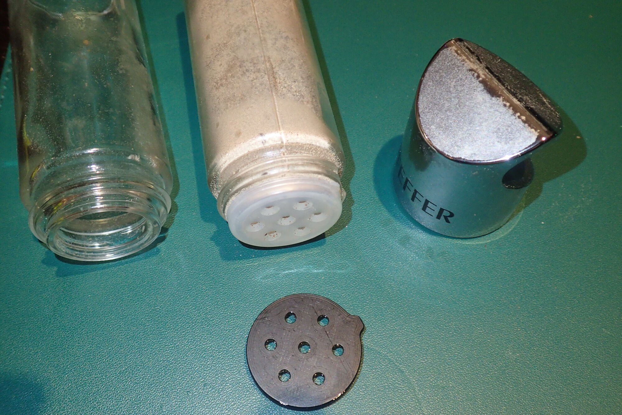 Hole sifter fitment / Perforated sieve for herb and spice dispenser
